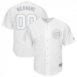 Men Women Youth Toddler All Size Chicago Cubs Majestic 2019 Players Weekend Cool Base Roster Custom White Jersey