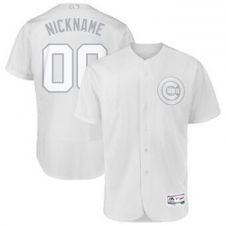 Men Women Youth Toddler All Size Chicago Cubs Majestic 2019 Players Weekend Flex Base Authentic Roster Custom White Jersey