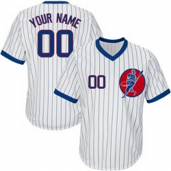 Men Women Youth Toddler All Size Chicago Cubs White Customized Throwback New Design Jersey