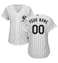 Men Women Youth All Size Chicago White Sox Majestic White Black Home Cool Base Custom Jersey