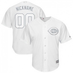 Men Women Youth Toddler All Size Cincinnati Reds Majestic 2019 Players Weekend Cool Base Roster Custom White Jersey