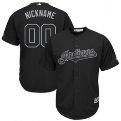 Men Women Youth Toddler All Size Cleveland Indians Majestic 2019 Players Weekend Cool Base Roster Custom Black Jersey