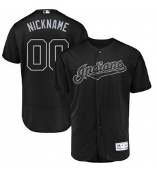 Men Women Youth Toddler All Size Cleveland Indians Majestic 2019 Players Weekend Flex Base Authentic Roster Custom Black Jersey
