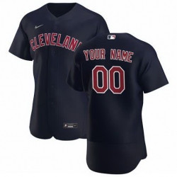 Men Women Youth Toddler Cleveland Indians Navy Blue Custom Nike MLB Flex Base Jersey