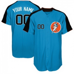 Men Women Youth Toddler All Size Houston Astros Blue Customized New Design Jersey