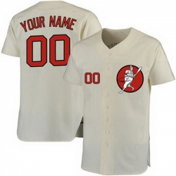 Men Women Youth Toddler All Size Houston Astros Cream Customized Cool Base New Design Jersey