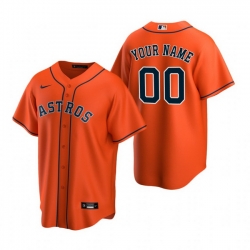 Men Women Youth Toddler All Size Houston Astros Custom Nike Orange Stitched MLB Cool Base Jersey