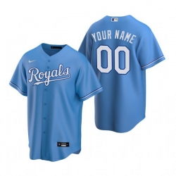 Men Women Youth Toddler All Size Kansas City Royals Custom Nike Light Blue Stitched MLB Cool Base Jersey