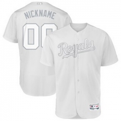Men Women Youth Toddler All Size Kansas City Royals Majestic 2019 Players Weekend Flex Base Authentic Roster Custom White Jersey