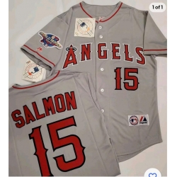 Los Angeles Customized Gray Majestic Jersey