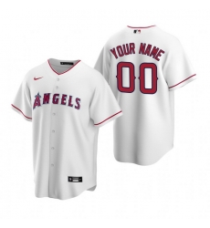 Men Women Youth Toddler All Size Los Angeles Angels Custom Nike White Stitched MLB Cool Base Home Jersey