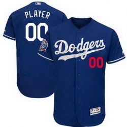 Men Women Youth All Size Los Angeles Dodgers Majestic Alternate Flex Base Authentic Collection Custom Jersey Blue