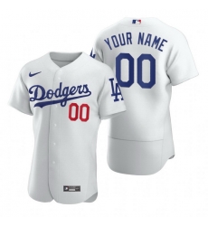 Men Women Youth Toddler All Size Los Angeles Dodgers Custom Nike White 2020 Stitched MLB Flex Base Jersey