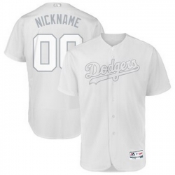 Men Women Youth Toddler All Size Los Angeles Dodgers Majestic 2019 Players Weekend Flex Base Authentic Roster Custom White Jersey