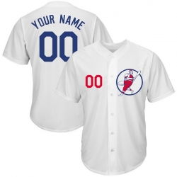 Men Women Youth Toddler All Size Los Angeles Dodgers White Customized Cool Base New Design Jersey