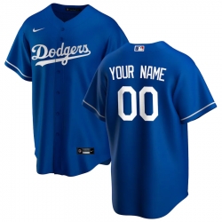 Men Women Youth Toddler Los Angeles Dodgers Blue Custom Royal Cool Base Stitched Jersey