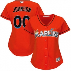 Men Women Youth All Size Miami Marlins Majestic Orange Home Cool Base Custom Jersey