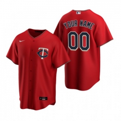 Men Women Youth Toddler All Size Minnesota Twins Custom Nike Red Stitched MLB Cool Base Jersey