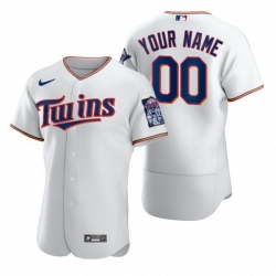 Men Women Youth Toddler All Size Minnesota Twins Custom Nike White 2020 Stitched MLB Flex Base Jersey