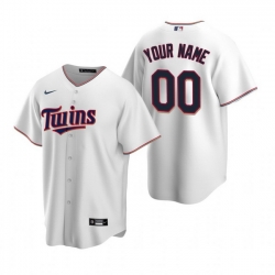 Men Women Youth Toddler All Size Minnesota Twins Custom Nike White Stitched MLB Cool Base Home Jersey