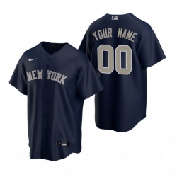 Men Women Youth Toddler All Size New York Yankees Custom Nike Navy Stitched MLB Cool Base Jersey