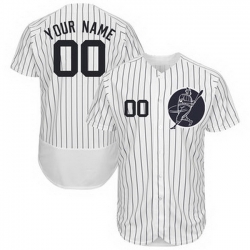 Men Women Youth Toddler All Size New York Yankees White Customized Flexbase New Design Jersey