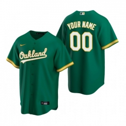 Men Women Youth Toddler All Size Oakland Athletics Custom Nike Green Stitched MLB Cool Base Jersey