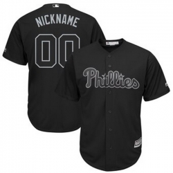 Men Women Youth Toddler All Size Philadelphia Phillies Majestic 2019 Players Weekend Cool Base Roster Custom Black Jersey