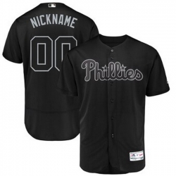 Men Women Youth Toddler All Size Philadelphia Phillies Majestic 2019 Players Weekend Flex Base Authentic Roster Custom Black Jersey