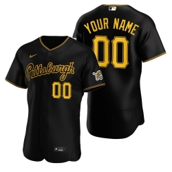 Men Women Youth Pittsburgh Pirates Nike Black Alternate 2020 Flex Base Team MLB Customized Jersey