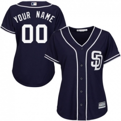 Men Women Youth All Size San Diego Padres Custom Cool Base Blue Jersey