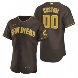 Men Women Youth Toddler All Size San Diego Padres Custom Nike Brown Stitched MLB Flex Base Jersey
