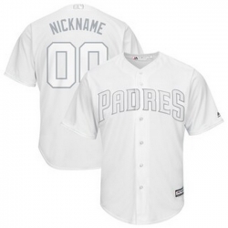 Men Women Youth Toddler All Size San Diego Padres Majestic 2019 Players Weekend Cool Base Roster Custom White Jersey