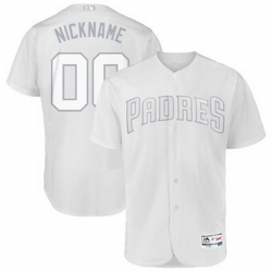 Men Women Youth Toddler All Size San Diego Padres Majestic 2019 Players Weekend Flex Base Authentic Roster Custom White Jersey