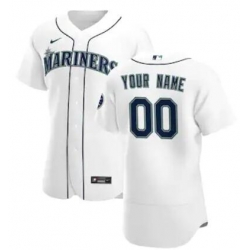 Men Women Youth Toddler Seattle Mariners White Custom Nike MLB Flex Base Jersey