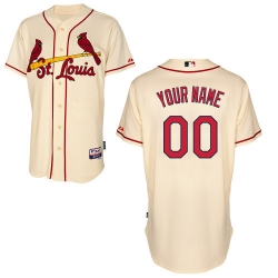 Men Women Youth All Size St.Louis Cardinals Cream Customized Cool Base Jersey