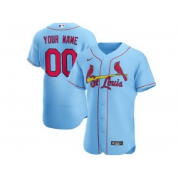 Men Women Youth Toddler St.Louis Cardinals Light Blue Custom Nike MLB Flex Base Jersey