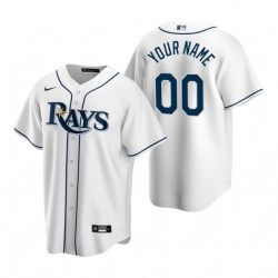 Men Women Youth Toddler All Size Tampa Bay Rays Custom Nike White Stitched MLB Cool Base Home Jersey