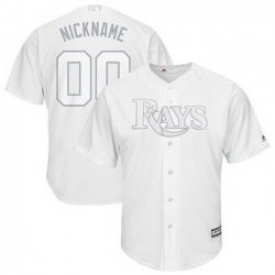 Men Women Youth Toddler All Size Tampa Bay Rays Majestic 2019 Players Weekend Cool Base Roster Custom White Jersey