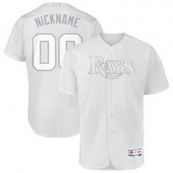 Men Women Youth Toddler All Size Tampa Bay Rays Majestic 2019 Players Weekend Flex Base Authentic Roster Custom White Jersey