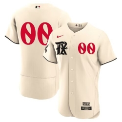 Men Women Youth Texas Rangers Customized Cream 2023 City Connect Flex Base Stitched Baseball Jersey