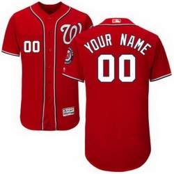 Men Women Youth All Size Washington Nationals Flex Base Authentic Collection Custom Jersey Red