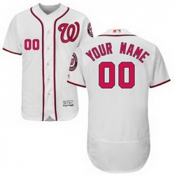 Men Women Youth All Size Washington Nationals Flex Base Authentic Collection Custom Jersey White