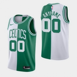 Men Women Youth Toddler Boston Celtics Split Green White Custom Nike NBA Stitched Jersey
