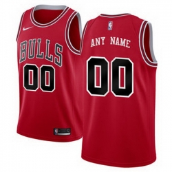 Men Women Youth Toddler All Size Chicago Bulls Nike Red Swingman Custom Icon Edition Jersey