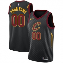 Men Women Youth Toddler Cleveland Cavaliers Black Custom Adidas NBA Stitched Jersey
