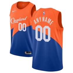 Men Women Youth Toddler Cleveland Cavaliers Orange Blue  Custom Adidas NBA Stitched Jersey