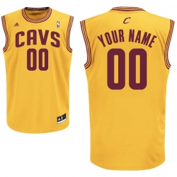 Men Women Youth Toddler Cleveland Cavaliers Yellow Custom Adidas NBA Stitched Jersey