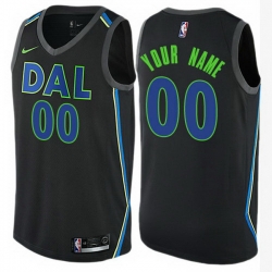 Men Women Youth Toddler All Size Nike Dallas Mavericks Customized Authentic Black NBA City Edition Jersey