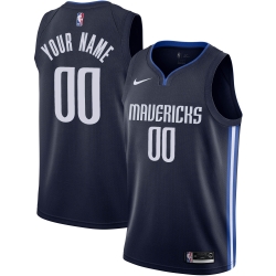 Men Women Youth Toddler Dallas Mavericks Blue Custom Nike NBA Stitched Jersey I